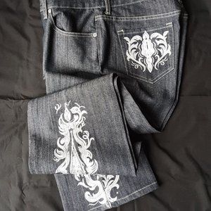 Chico's Platinum Reg S 1.5 Embroid Paint Crystals